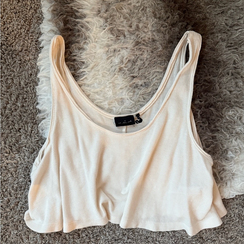 White Sleeveless Top